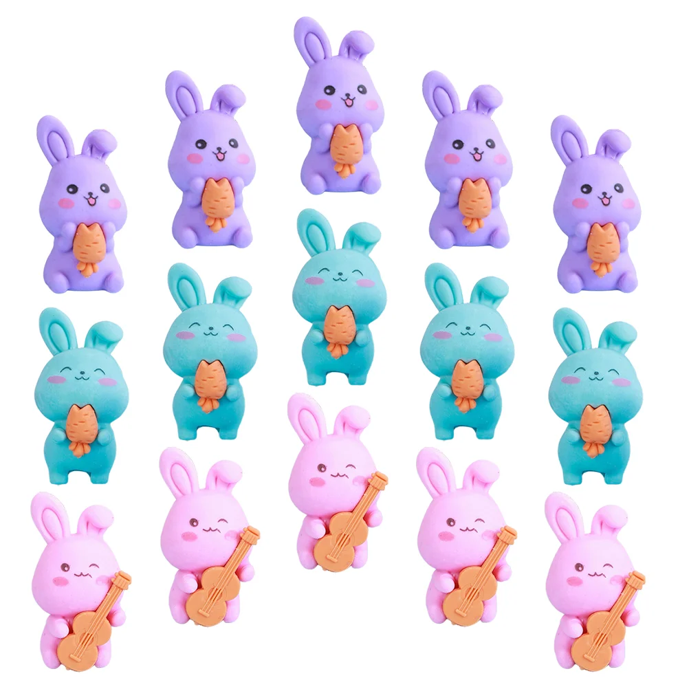 

36 Pcs Rabbit Eraser Gifts Erasers for Study Bunny Pet Girl Classroom Fun Students Child Animal