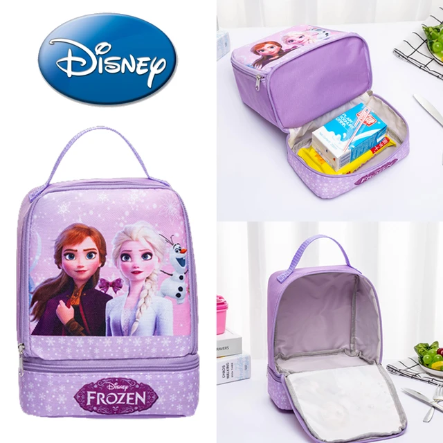 Disney Frozen Lunch Box Portable Cartoon Insulated Double Layer