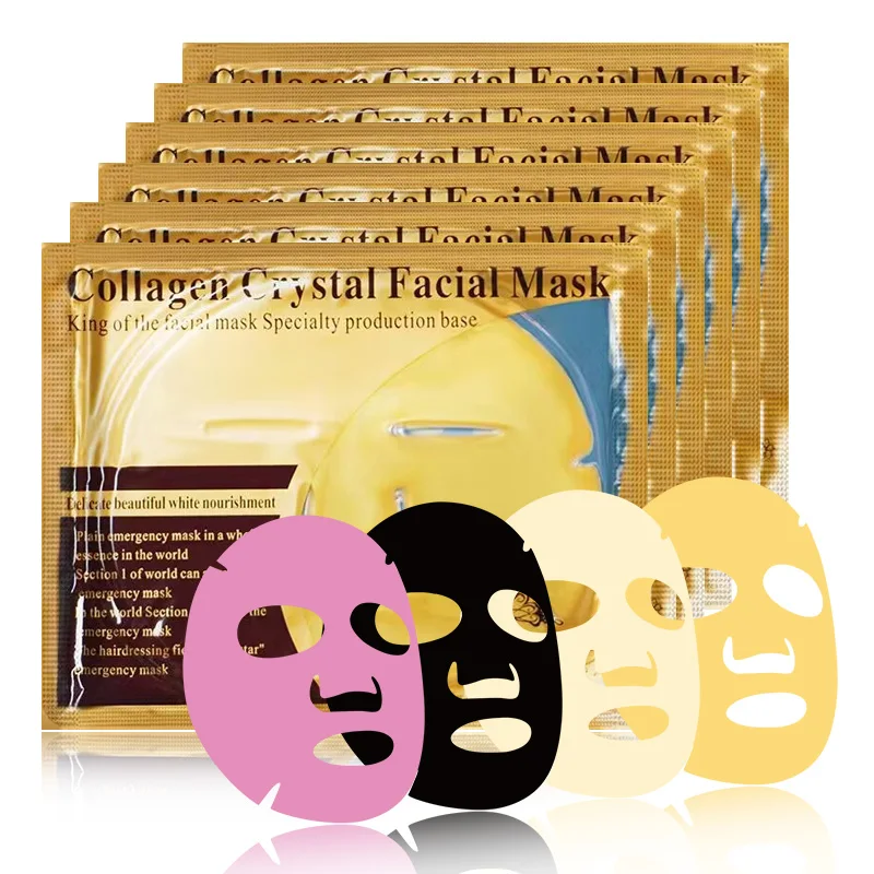 

1 PC Crystal Collagen 24K Gold Face Masks Beauty Skin Care Big Mask Anti-aging Hydrating Moisturizing Facial Mask for Face Care