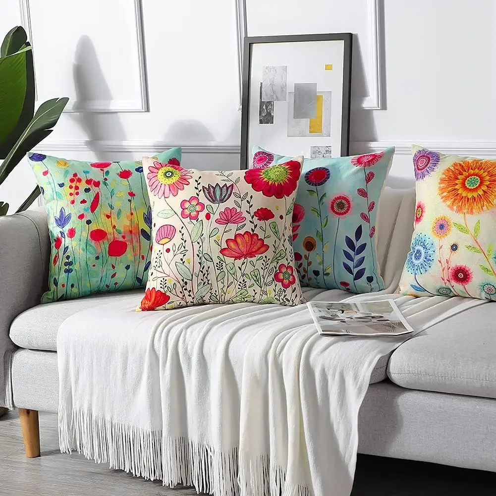 PADDED BACK WITH LARGE FLOWER