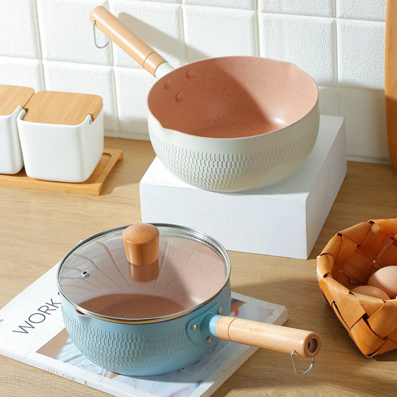 

Non Stick Milk Pot Japanese Style Cooking Pot Baby Food Instant Noodle Soup Pot Kitchen Pot Milk Pan Household ollas Cookware