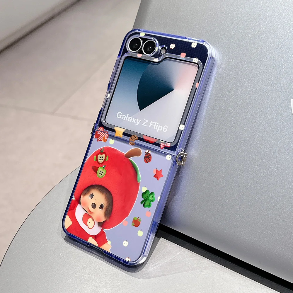 Cute Monchhichis Metal Connector Phone Case - Candy Color Soft TPU Cover