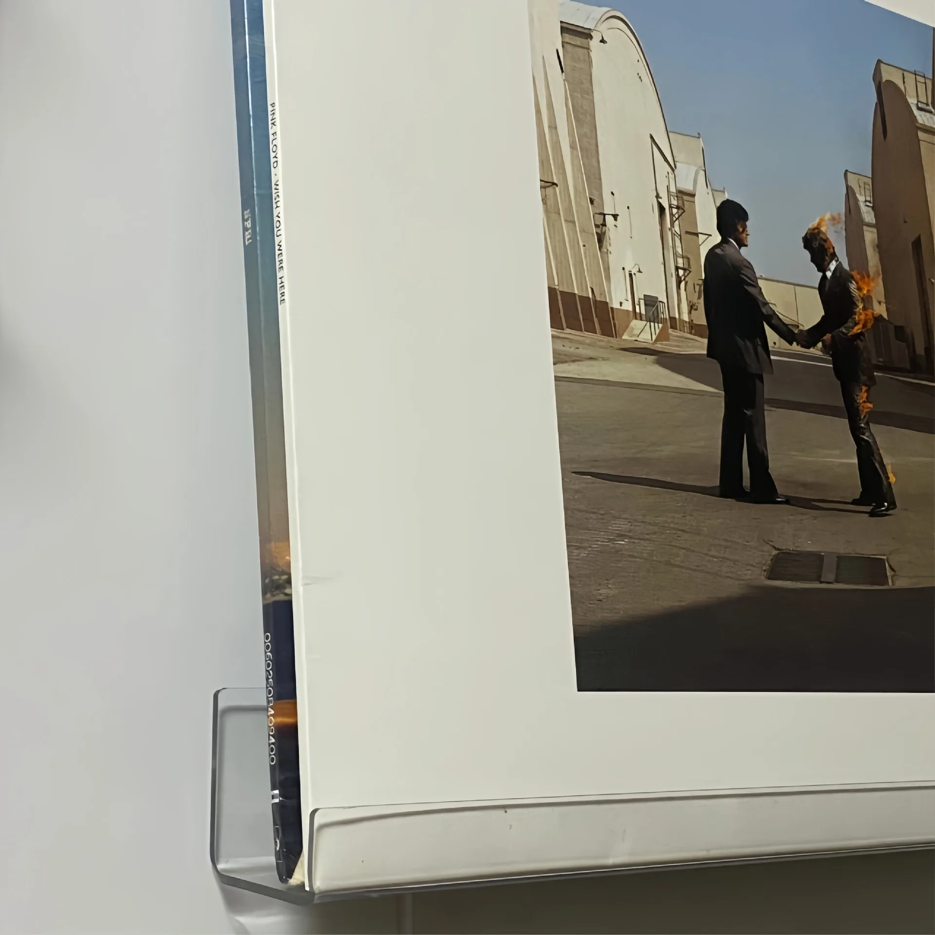12/15 inch acrylic black glue CD album nail polish magazine book wall mounted display bracket 5
