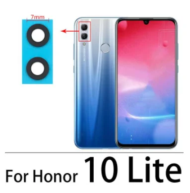 화웨이 명예 8X 9X 10i X10 10 30 50 Lite V30 Pro 20i 20S 30i 30s 50 5G 용 접착제가있는 새 후면 후면 카메라 유리 렌즈 커버