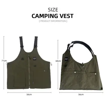 Versatile Outdoor Camping Vest with Multiple Pockets for Hunting and Fishing 6