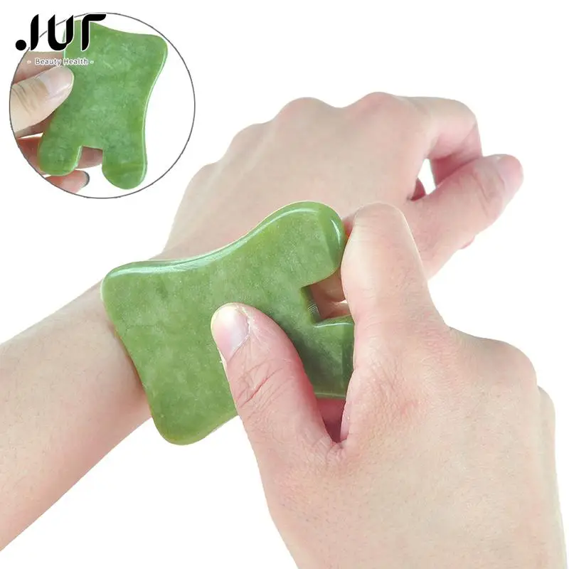 

1PCS SPA Therapy Massager Antistress Body Care Scraping Board New Natural Jade Stone Guasha Board Massage Tool