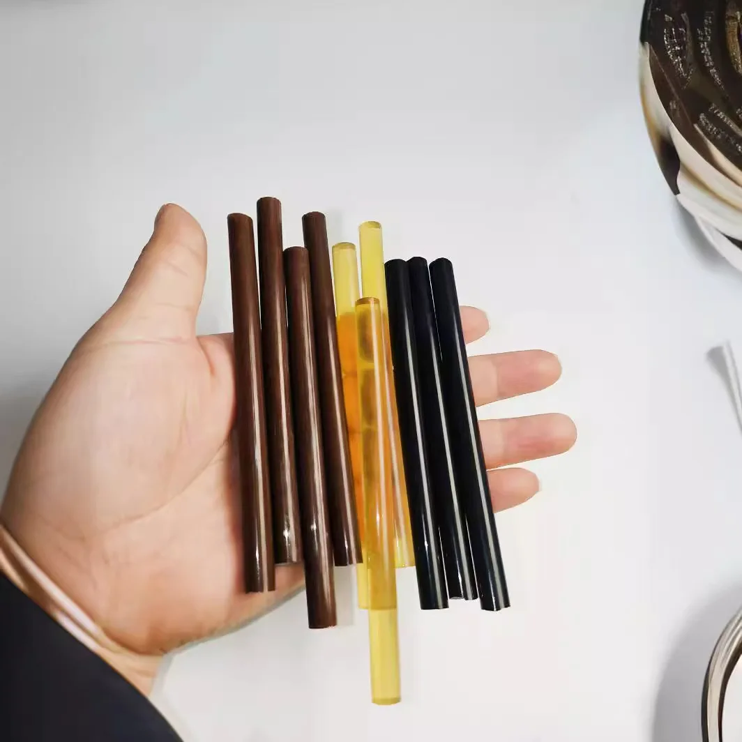 Hair Extension Glue Stick Nano 12pcs Hot Melt Strong Adhesive No Residue 4 Colors Individually Wrapped