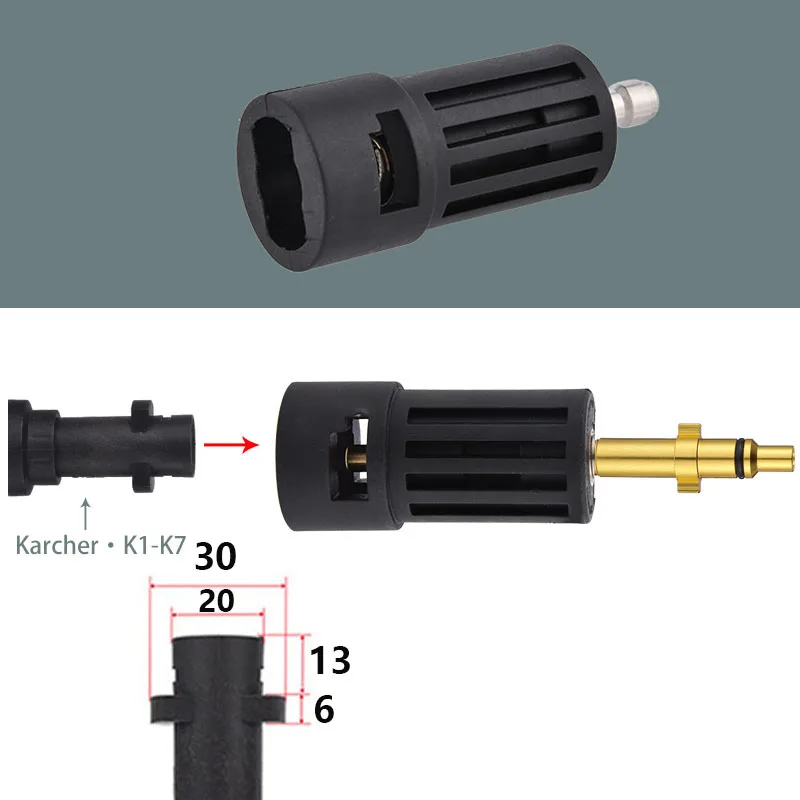 For Connecting AR/Interskol/Lavor/Bosche/Huter/M22 Lance For Karcher un female Bayonet High Pressure Washer Connector Adapter 3