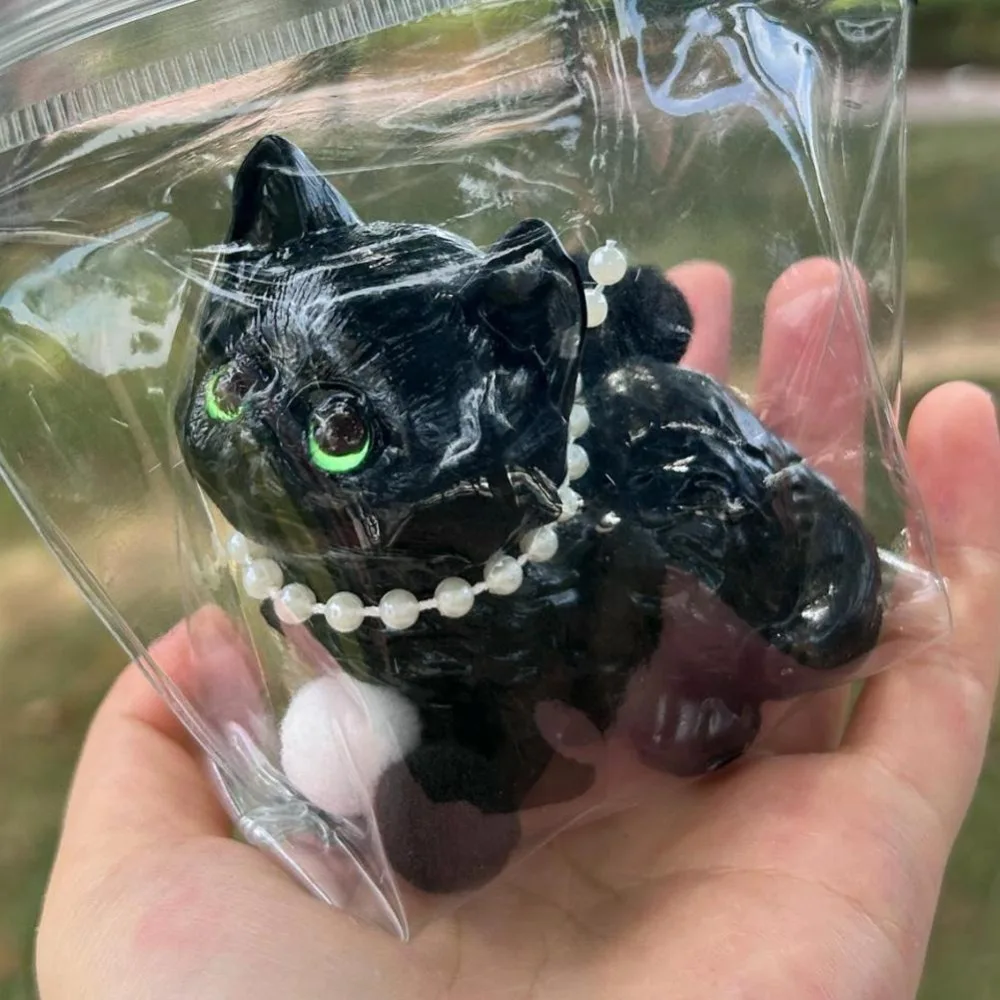 Soft Release Squeeze Cat Toys Cartoon Stress Relief Cat Stress Relief Squeeze Ball TPR Funny Pinching and Decompressing Toy 2