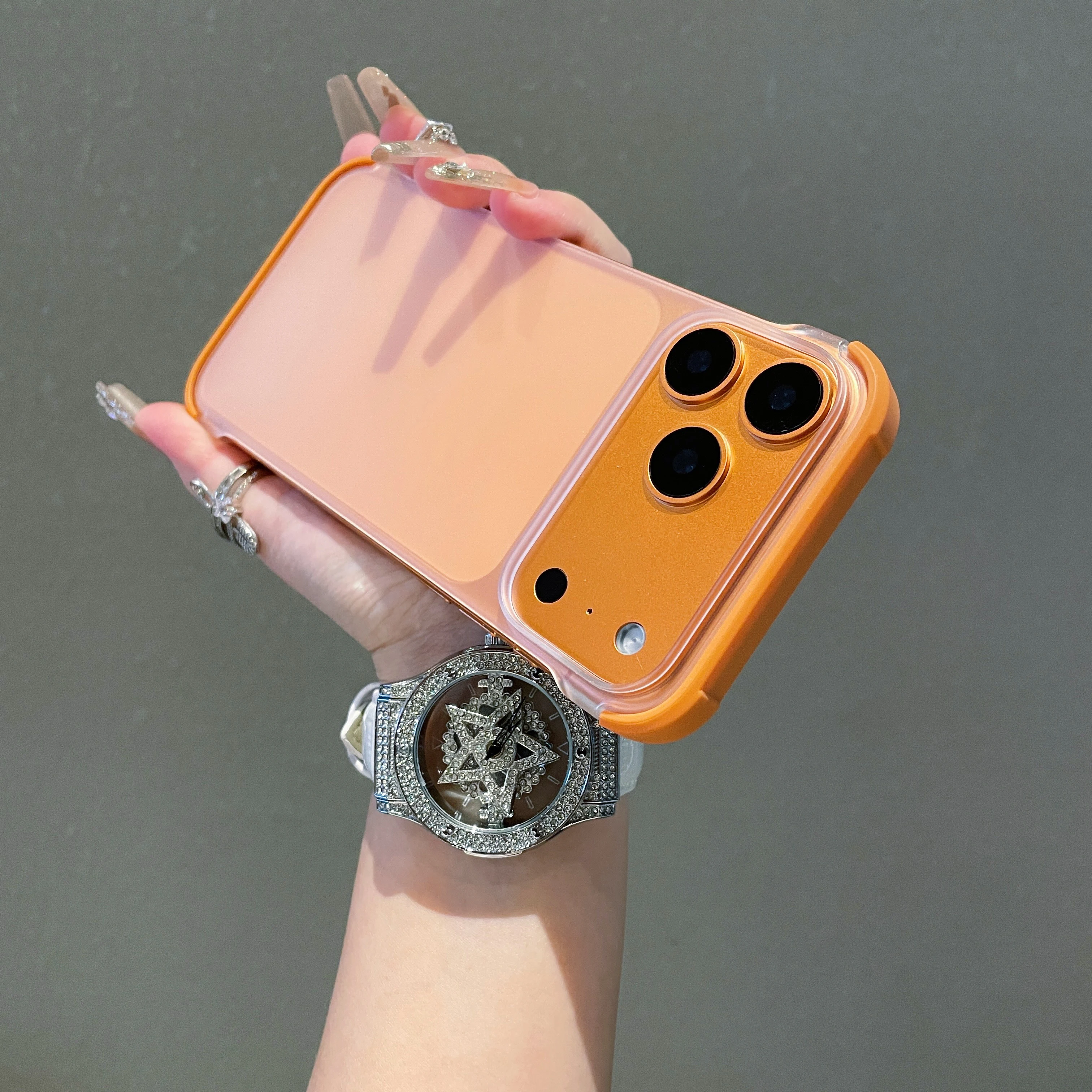 Ultra Thin Transparent Frameless Shockproof Matte Phone Case