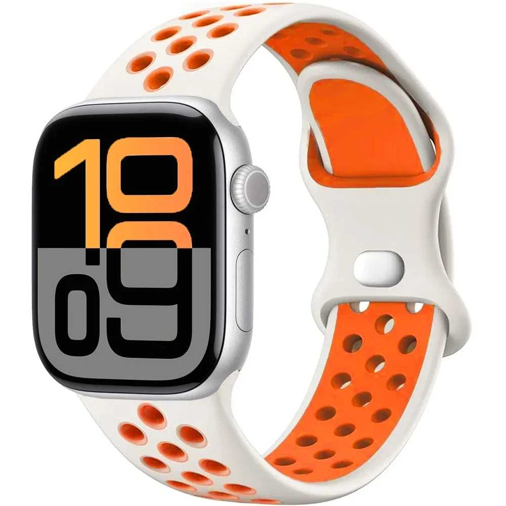 Breathable Silicone Sport Watchband Strap