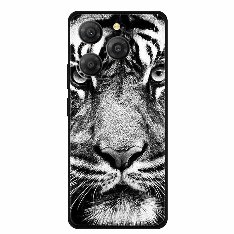 Black Lion & Wolf Silicone Soft Phone Case - Sleek Back Cover