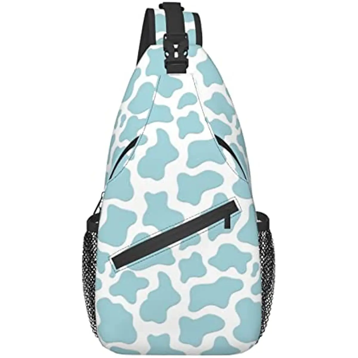 

Cute Cow Print Chest Bag Crossbody Sling Backpack Travel Hiking Daypack Shoulder Bag for Men Women Casual Unisex Polyester