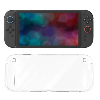 GeekShare Clear Case Compatible with Switch 2, Dockable TPU Grip Protective Cover for Switch 2025 Console and JC handles 1