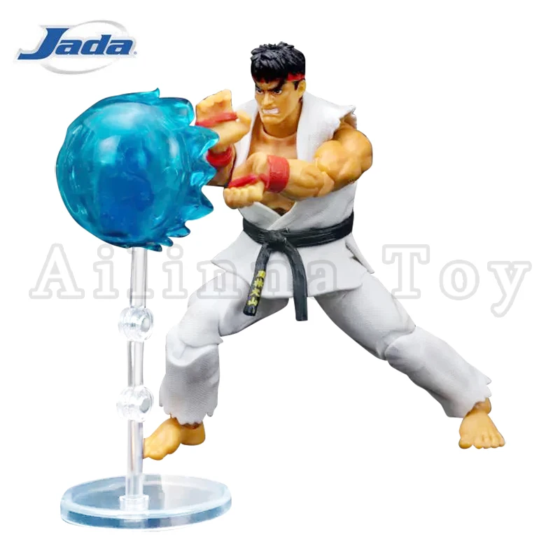 Action Figure Ryu (Player 2) Da Street Fighter II - Jada Toys, 15 Cm, Con Accessorio Hadoken, Collezionabile - 5