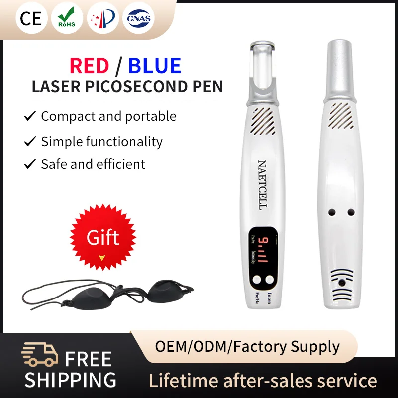 Picosecond Laser Pen Light Therapy Removal Tattoo Scar Mole Freckle Dark Spot Pigment Remover Machine Professional Skin Care