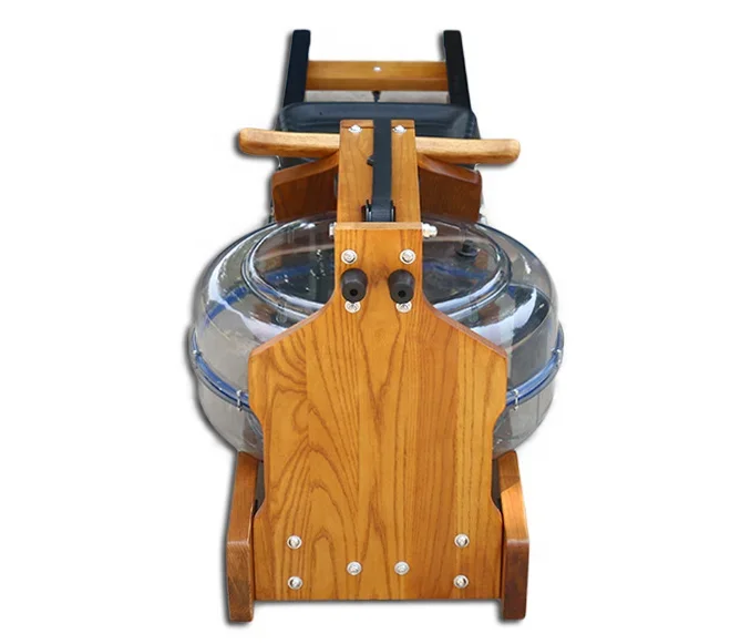 Hot Sell Gym Wood Water Tank Resistance Folding Smart Rowing Machine With Monitor New Design Commercial