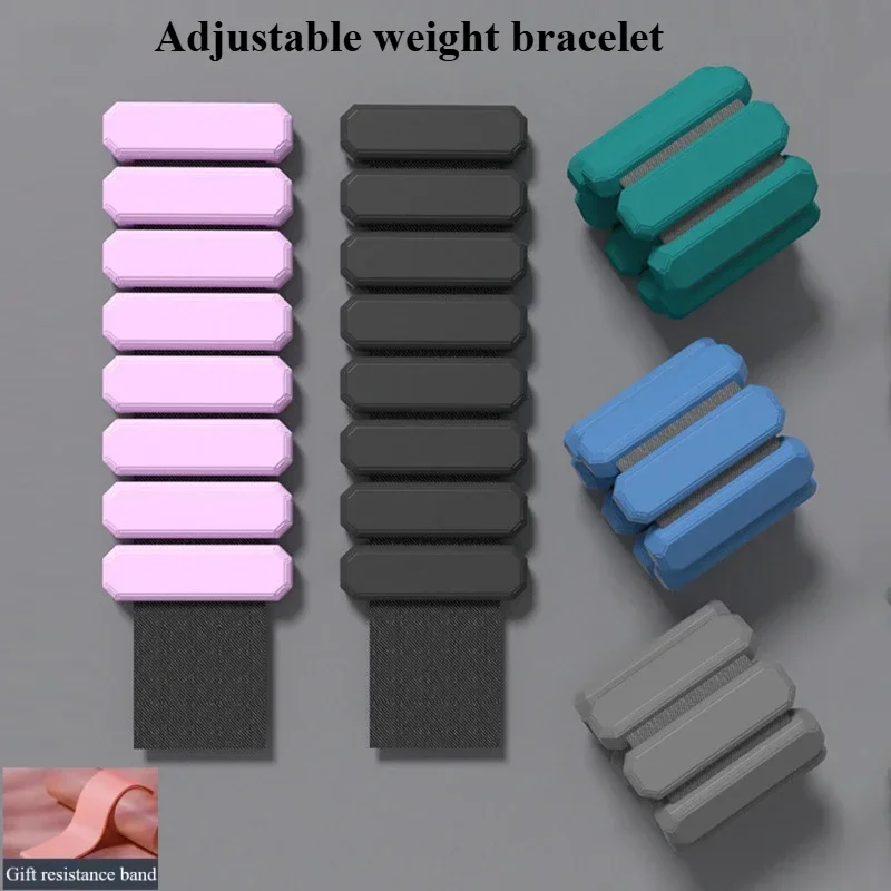 Ankle Weights Magnetic Wristband Silicone Wristband Wearable Ankle&Wrist Weights bracelet Adjustable Arm&Leg Weighted Bracelet for Fitness Running Gym Training