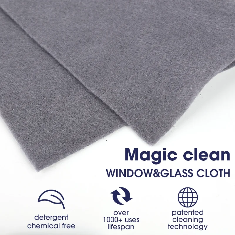 5Pcs Magic Cleaning Cloth Thickened Reusable Microfiber Washing Rags No Trace Glass Wipe Towel for Kitchen Mirrors Auto Windows microfiber towel microfiber cleaning cloths microfiber car towel microfiber towels microfiber washing towel car washing towel car drying towel drying cloth