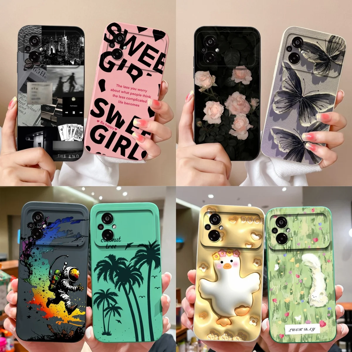 Liquid Silicone Soft Back Cover - New Design Full Protection Case