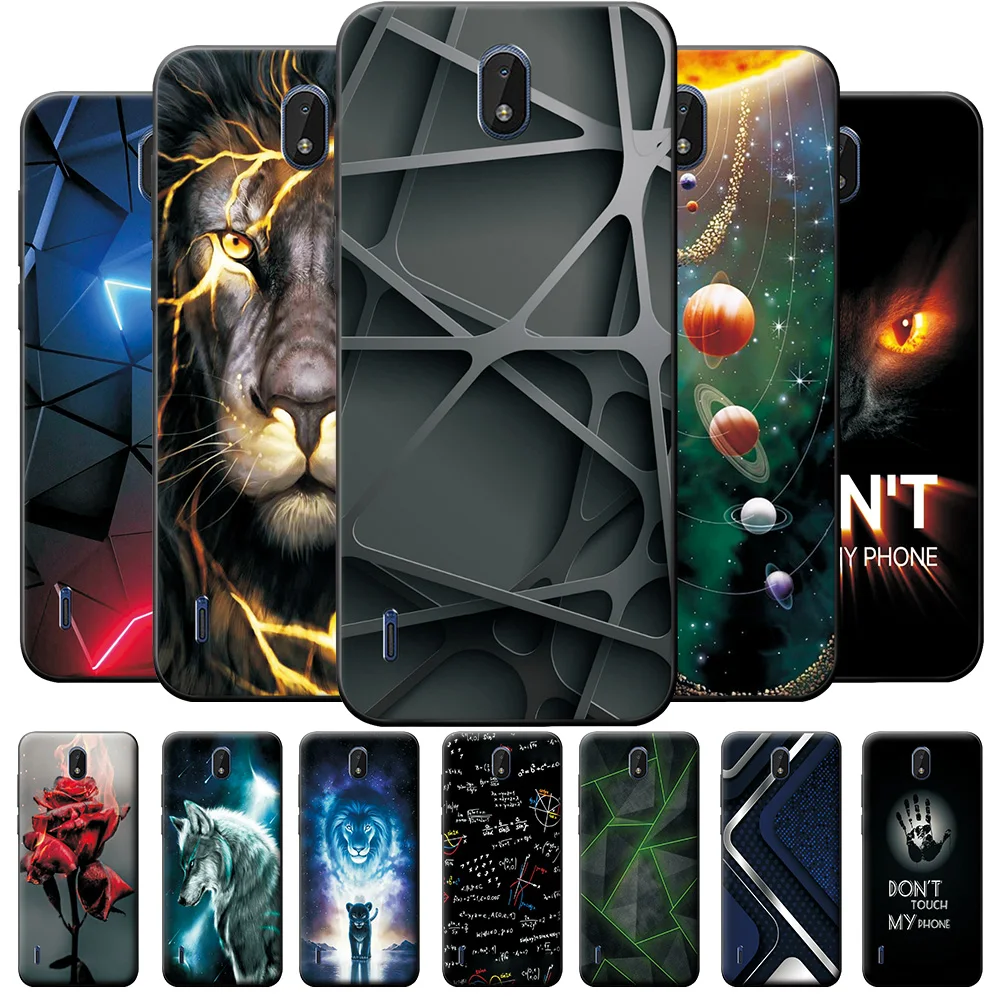 Per Nokia C1 2Nd Edition Case 5.45 Pollici Cartoon Back Cover Case Per Nokia C1 2Nd Edition Cartoon Antiurto Cover Per Telefono Paraurti