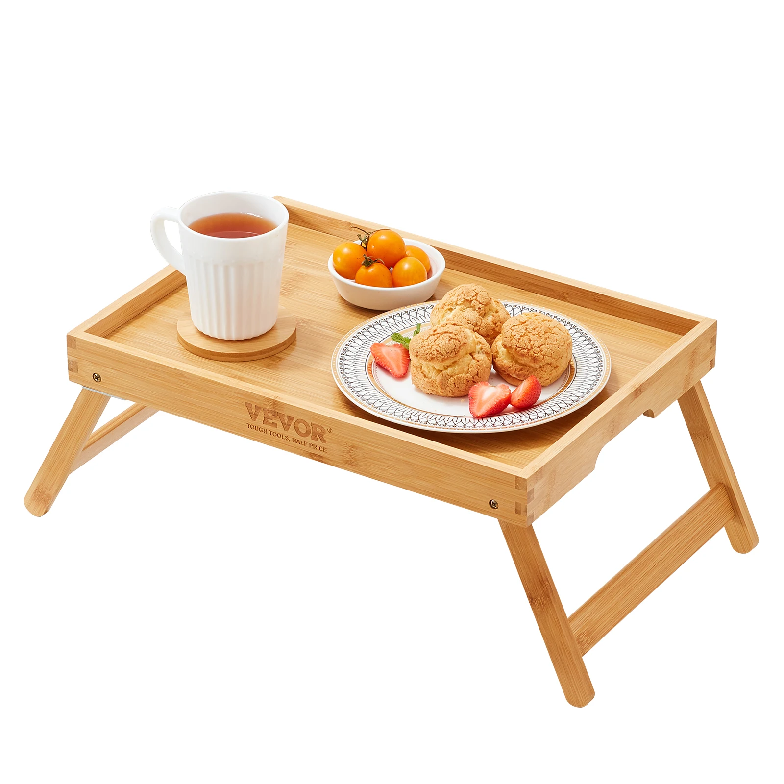 Bed Tray Table with Foldable Legs, Bamboo Breakfast Tray, Ideal for Sofa,  Bed, Eating, Working, Used As Laptop Desk Snack Tray - AliExpress