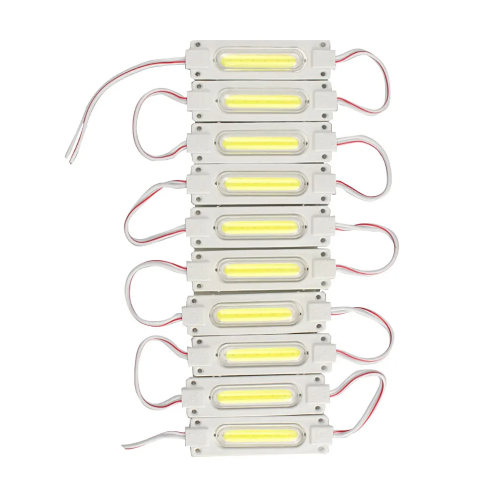 10pcs/lot injection with lens COB LED module led modules led module Waterproof LED back light backlight For sign channel letter DC12V 2W IP68