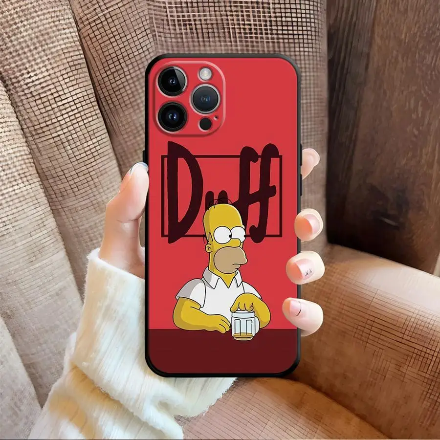 Cartoon Simpson Soft Back Phone Cover