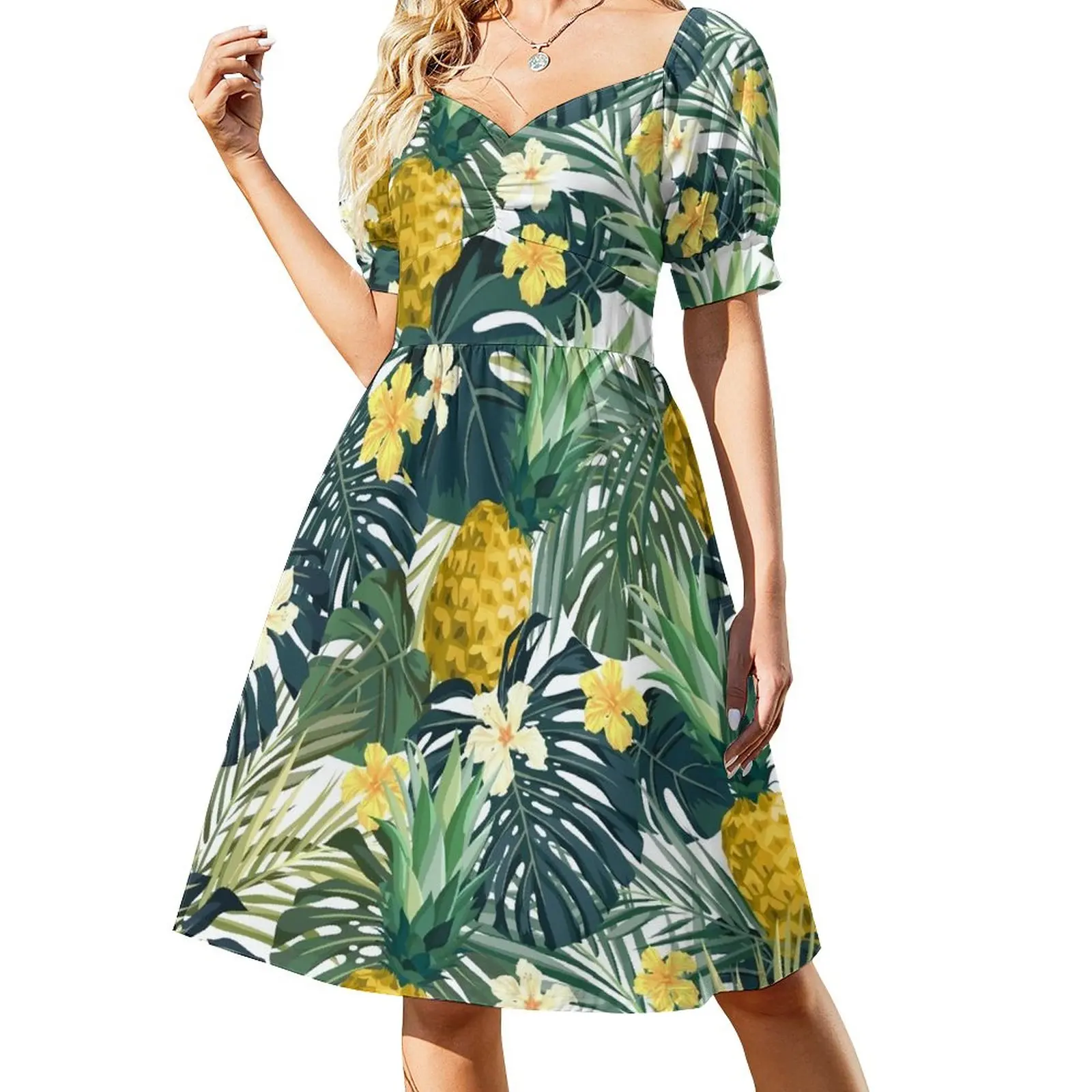 

Light pineapple Sleeveless Dress party dresses woman elegant dresses plus sizes