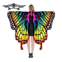 Pixie Butterfly Wings with Eye Mask for Women Halloween Party Costume Adult Cosplay Woman Cape Butterfly Costume Dress-up 1