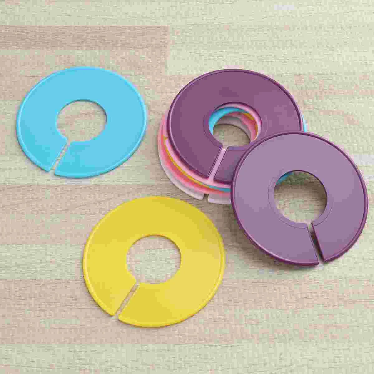 

3 Pcs Clothes Size Dividers Separator Ring for Home Bright Color Dividing Sorting