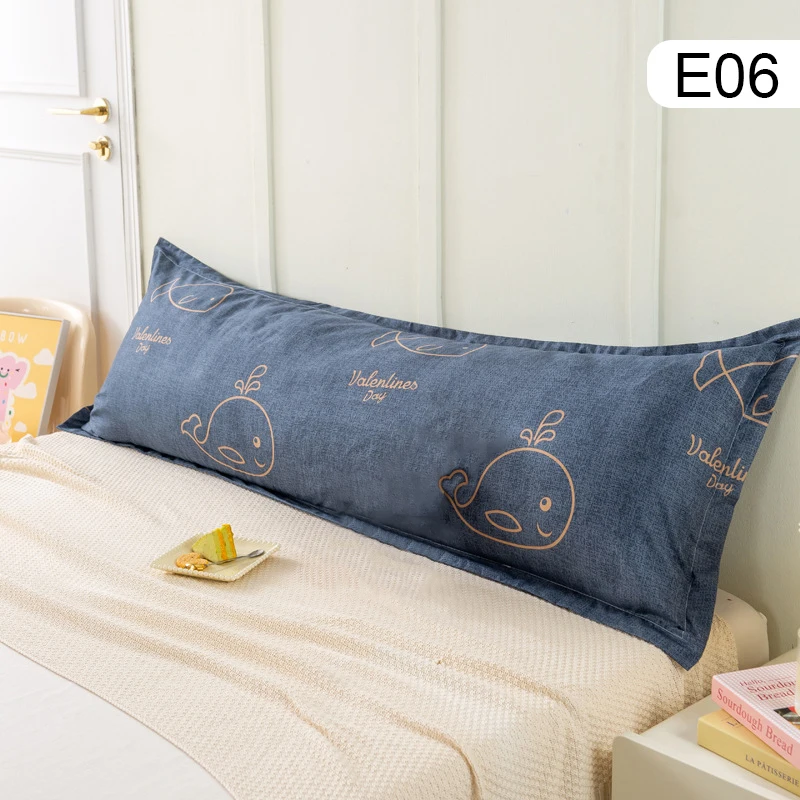 100/120/150/180cm Cartoon Printed Cotton Pillowcase Soft Couple Lover Sleeping Pillow Cover Girl Bedroom Decor Long Pillow Case 4