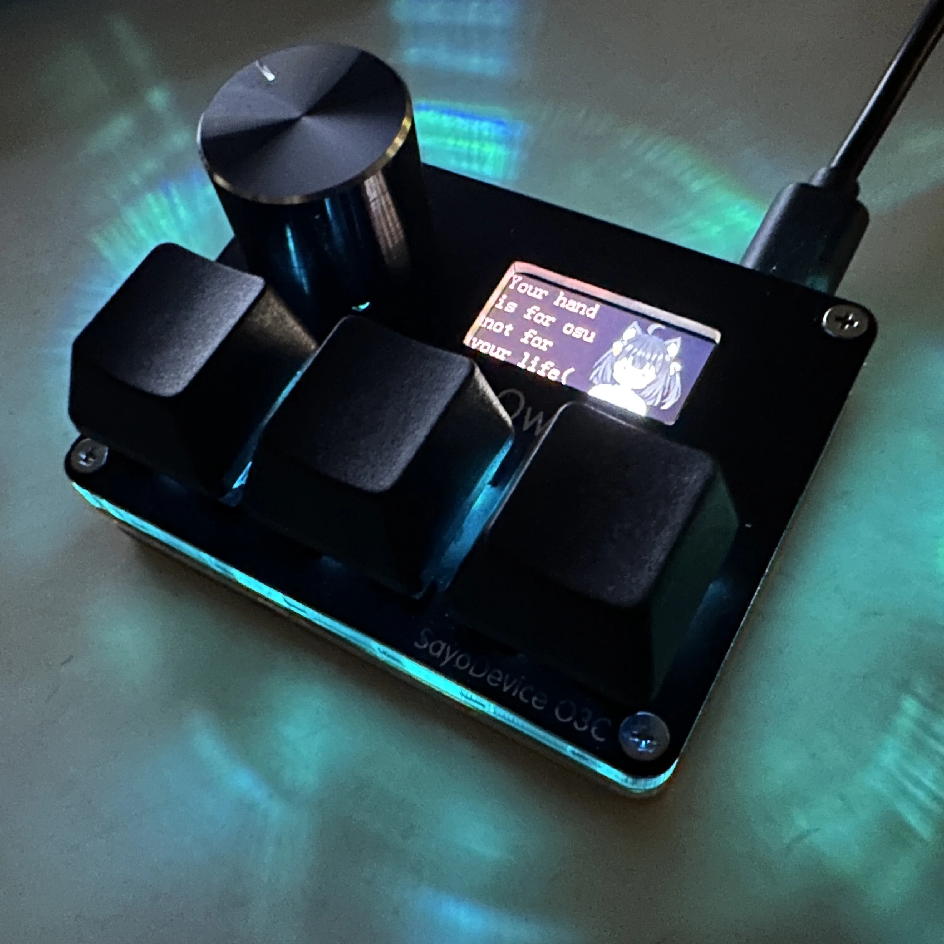 SayoDevice Rapid Trigger Magnetic Switches RGB Music Game Keyboard Volume thumbnail 10