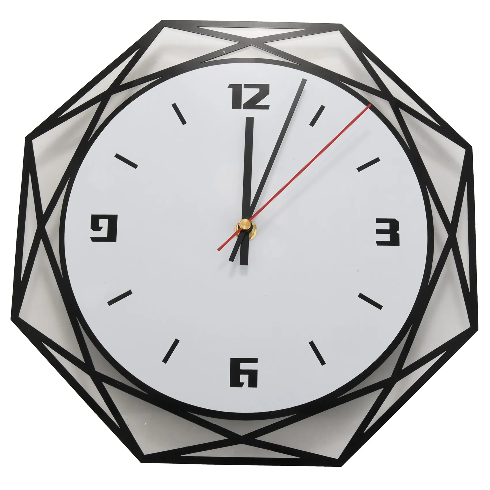 

Деревянные настенные часы-креативные черно-белые прозрачные акриловые настенные часы-идеально подходят для украшения гостиной, спальни, офиса,