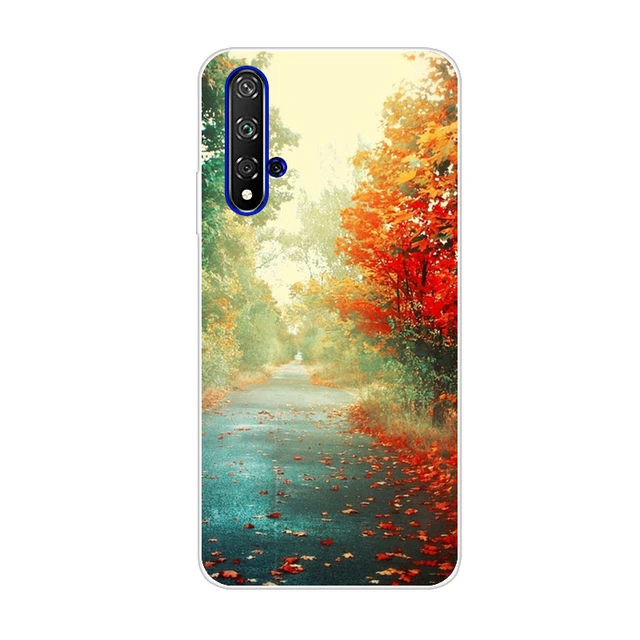 For Huawei Nova 5T Case Shockproof Funda Soft Solid Color Silicone Phone  Bumper Back Cover For Huawei Nova 5T 5 T Nova5T T5 Case - AliExpress