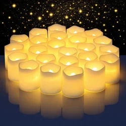 Elegant Flameless LED Votive Candles (Plum)