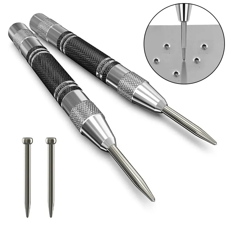 Spring Type Automatic Center Punch Locator Glass Striker Window Breaker Punch Centering Punch Punch Tool BEST SELLERS