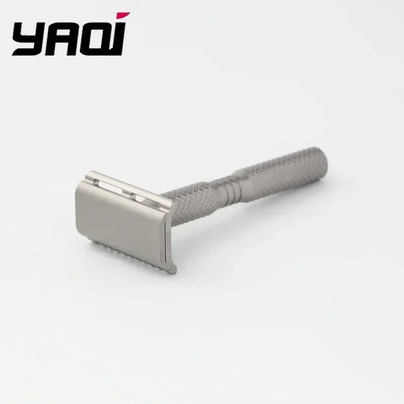 YAQI Ghost 90DC 크로스 그레인 패턴 티타늄 경량 안전 면도기