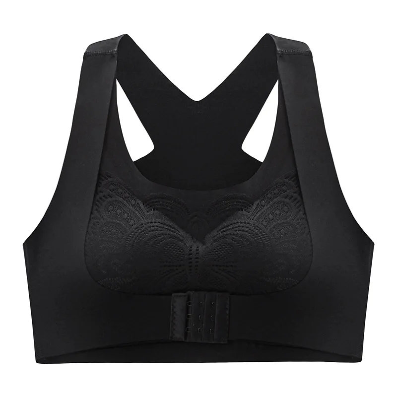 Seamless Bras For Women Front Closure Wire Free Bralette Sport Gather Butterfly  Beauty Back Bras Vest Underwear Brassiere Mujer - Active Bra - AliExpress