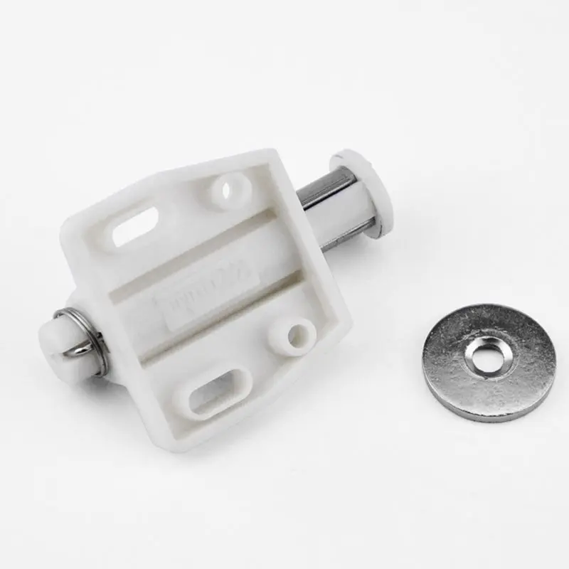 Magnetic Door Catch Single Door Rebound Push To Open Touch Catch Built-in Spring For Wardrobe Cupboard Shoe Cabinet magnetic cabinet catches,door catches,magnetic cabinet latches,cabinet door latch