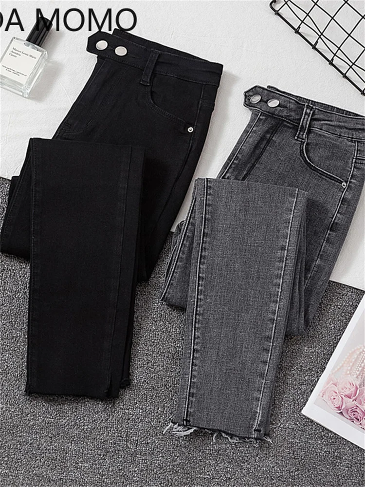 Denim Trousers | Denim Jeans | Denim Pants - Jeans Female Denim Pants Black  Woman - Aliexpress