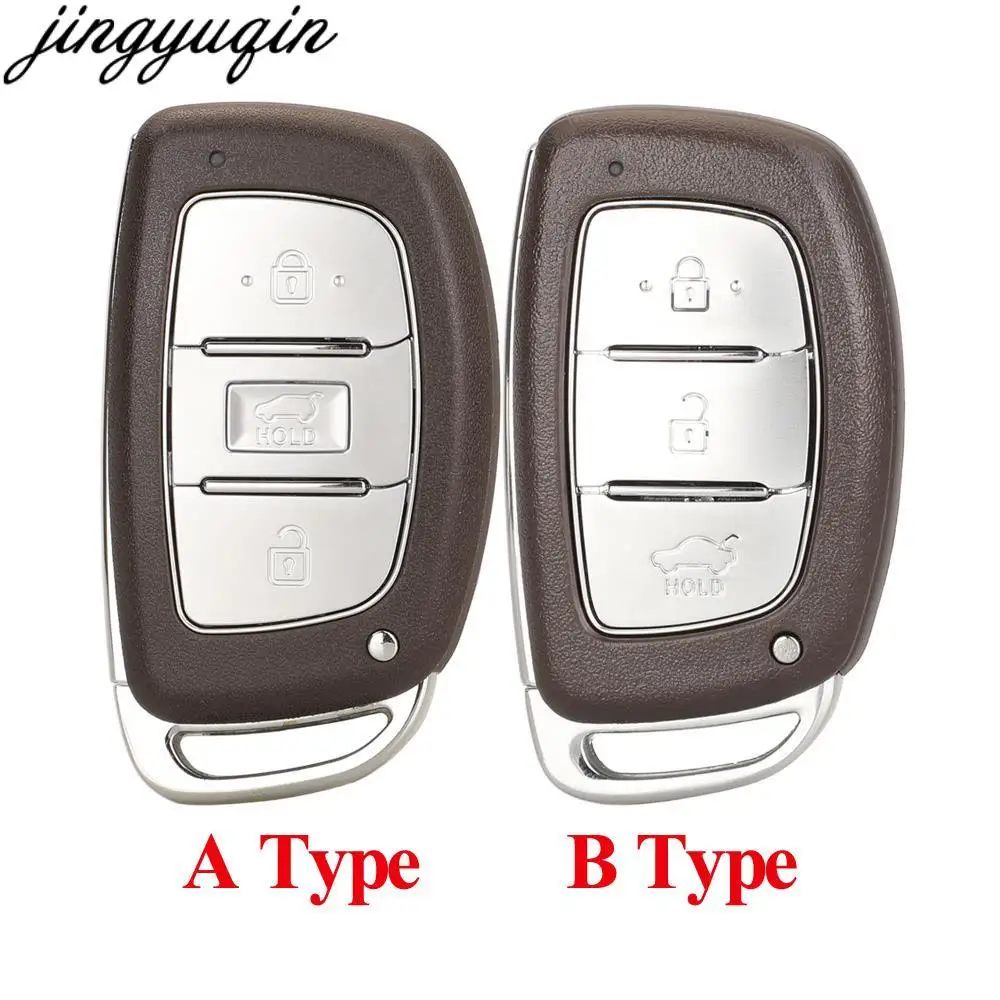 

Jingyuqin 5pcs 3 Button Remote Car Key Case Shell For Hyundai IX25 IX35 Elantra MISTRA Solaris SONATA TUCSON Verna Smart Key Fob