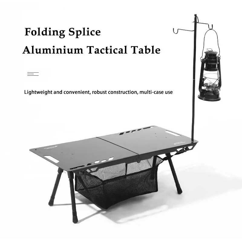 

New Outdoor Camping Ultra Lightweight Liftable Folding Table Tactical Table Splicable Aluminium Alloy Field Travel Portable