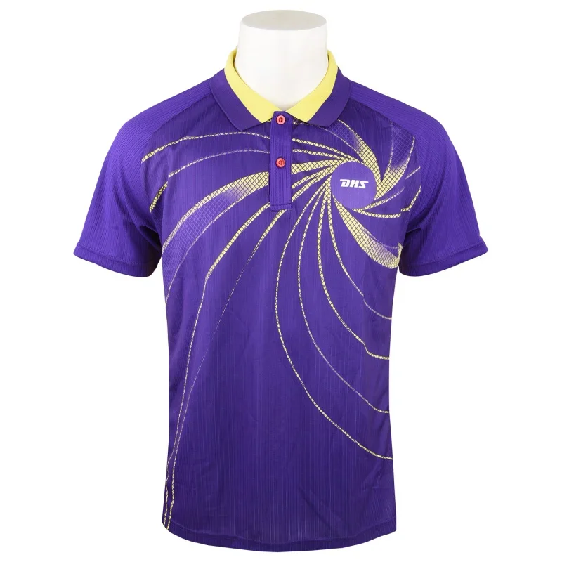 DHS Table tennis clothes sportswear long sleeve ping pong t-shirts Sport Jerseys tops women men