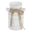 Retro Milk Bottle Vase Room Dried Flower Container Flowerpot Vintage Pitcher with Handle Iron 6