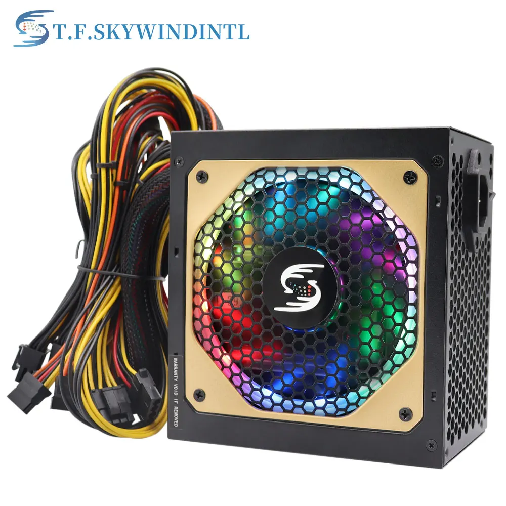 ACE 850W PC Power Supply 120mm Black Fan PFC 6+2 Pin PCI-E 4+4 Pin CPU  connector