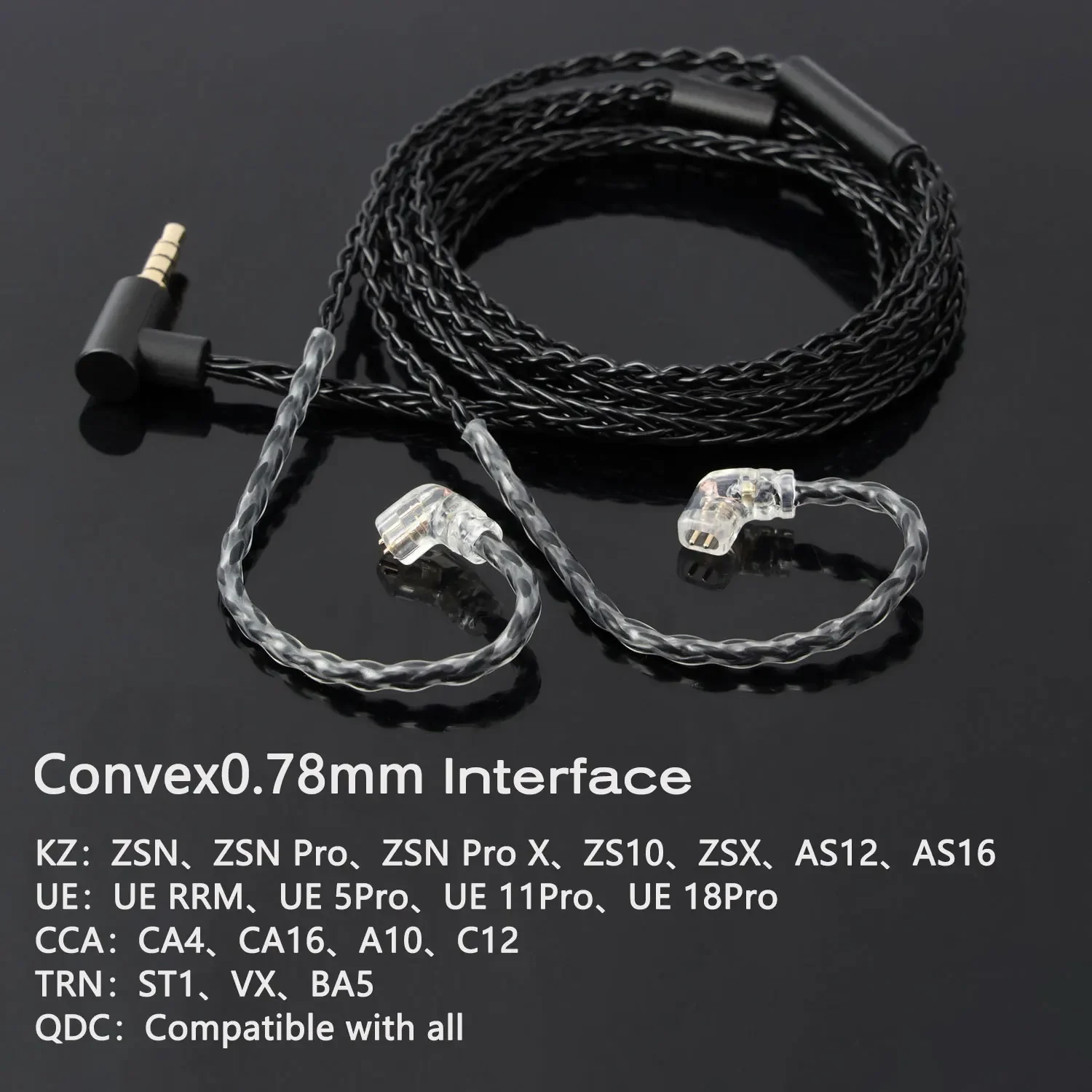 JCALLY JC08S 5N 8 Core Silver Plated HIFI Upgrade Cable with
