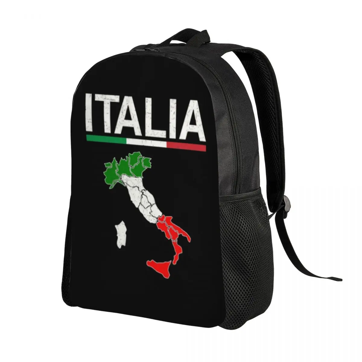 

Italy Flag Italian Map Laptop Backpack Women Men Fashion Bookbag for School College Student Patriotic Pride Bags