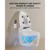Smart Toilet with Bidet Built in, for Bathrooms with Foot Sensor Automatic Flush, Elongated Heated Bidet Seat, Warm Water,Dryer 3