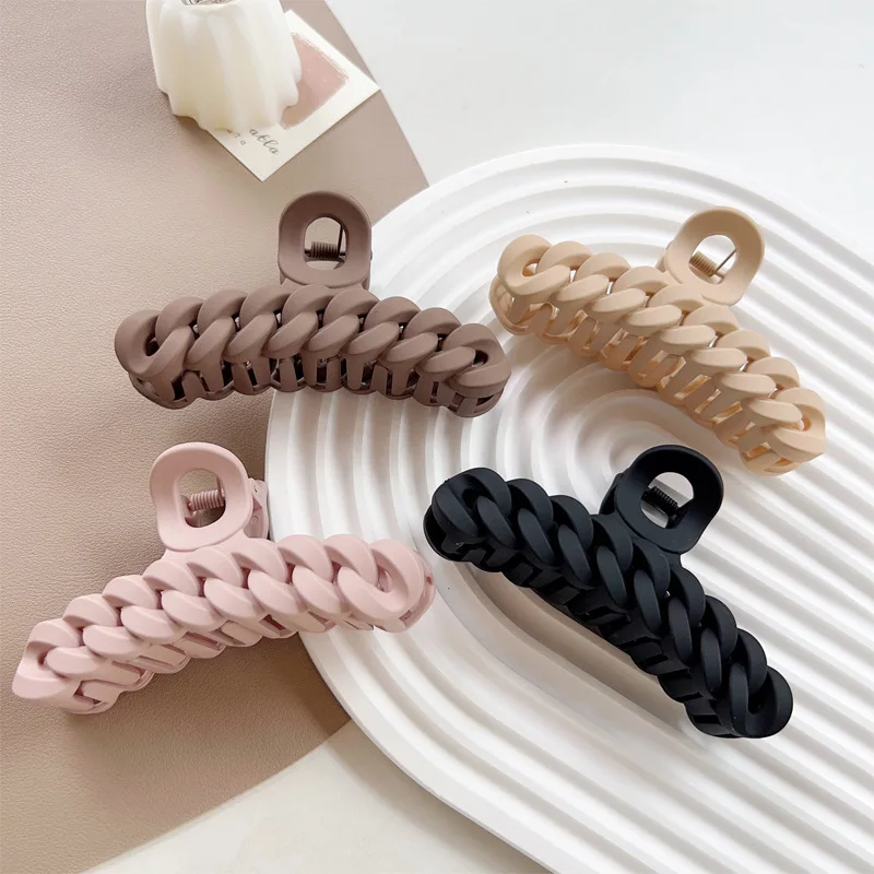 

Large Ponytail Luxury Hair Clips for Women Korean Claw Clips Thick Hair Soild Colors Crab Claw Clips Hair Accessories for Women